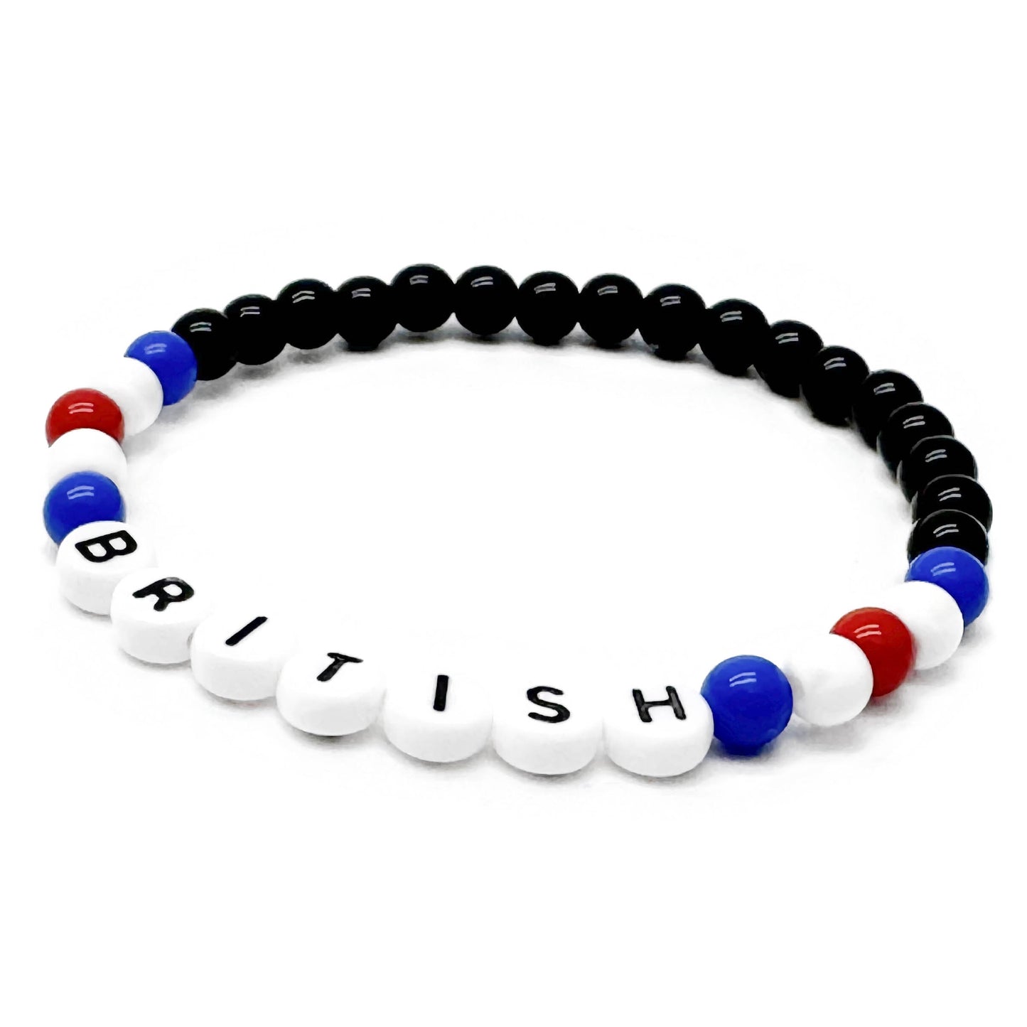 BRITISH Flag Acrylic Bracelet, Union Jack Great Britain UK