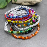MUMMY and DAUGHTER Glass Seed Bead Bracelets