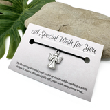 Angel Charm Hemp Wish Bracelet - Colour Choice