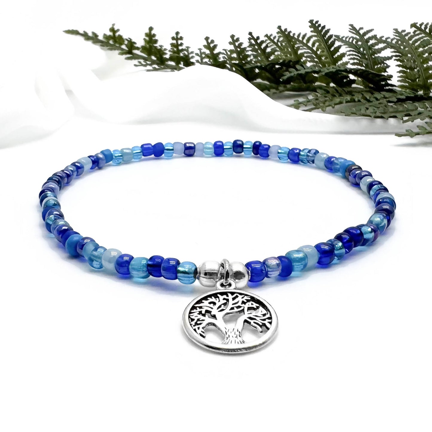 Tree of Life Seed Bead Anklet - Colour Choice
