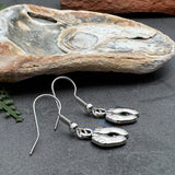 Baby Feet Earrings, Silver Plated Charms Nickel Free Hooks