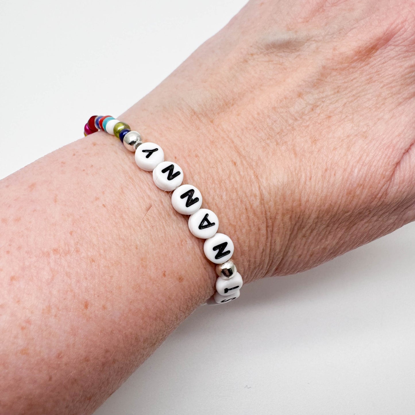 BEST NANNY Family Bracelet - Glass Seed Beads