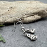 Buddha Silver Plated Charm Earrings