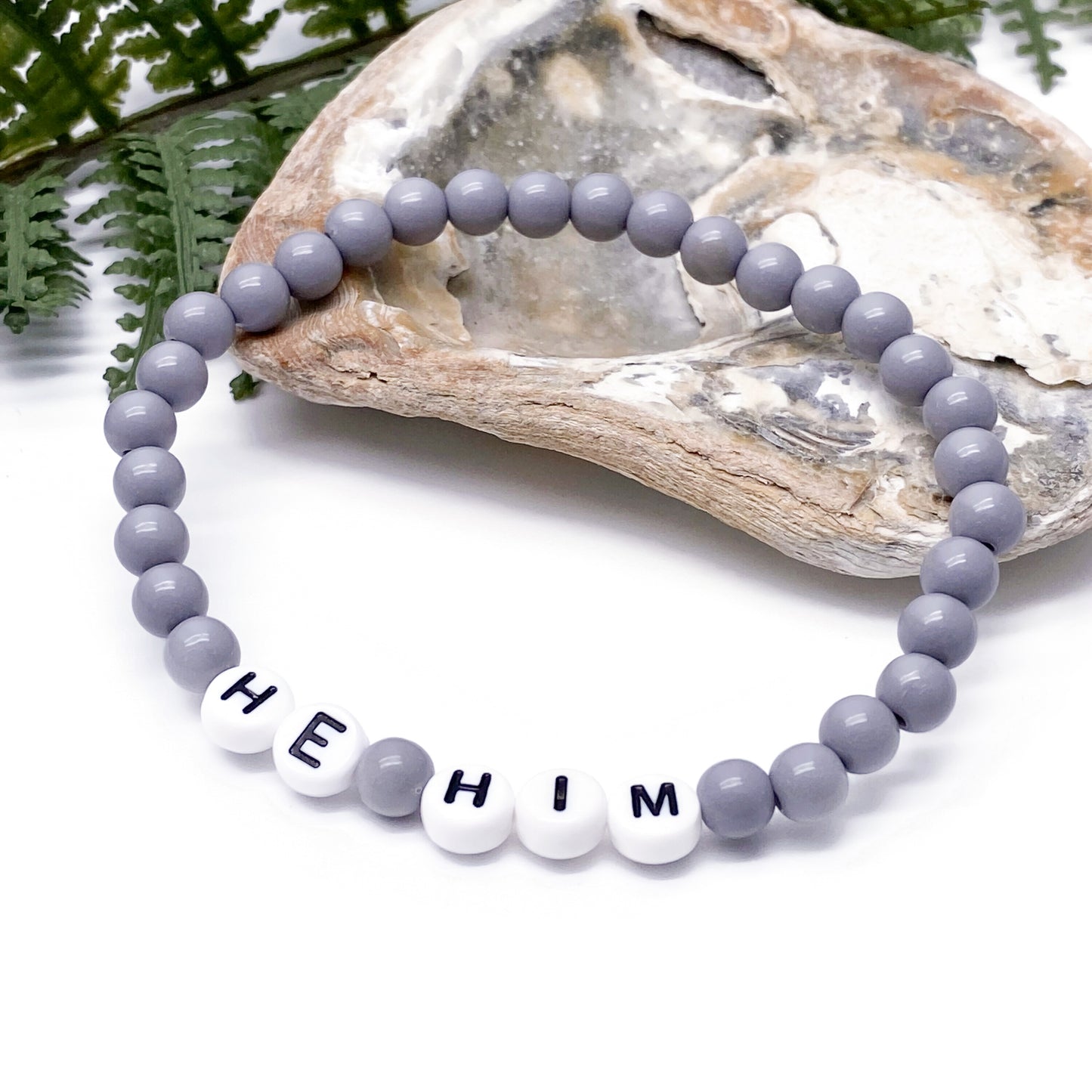 PRONOUNS Personalised Acrylic Bead Bracelet