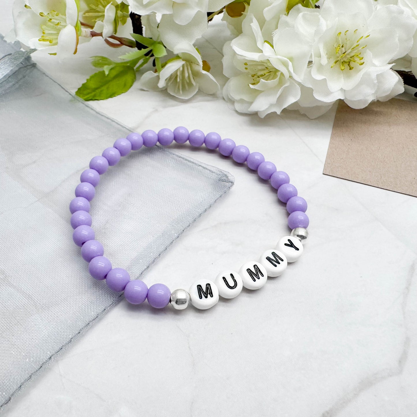 MUMMY Family Message Bracelet - Acrylic Letter Beads