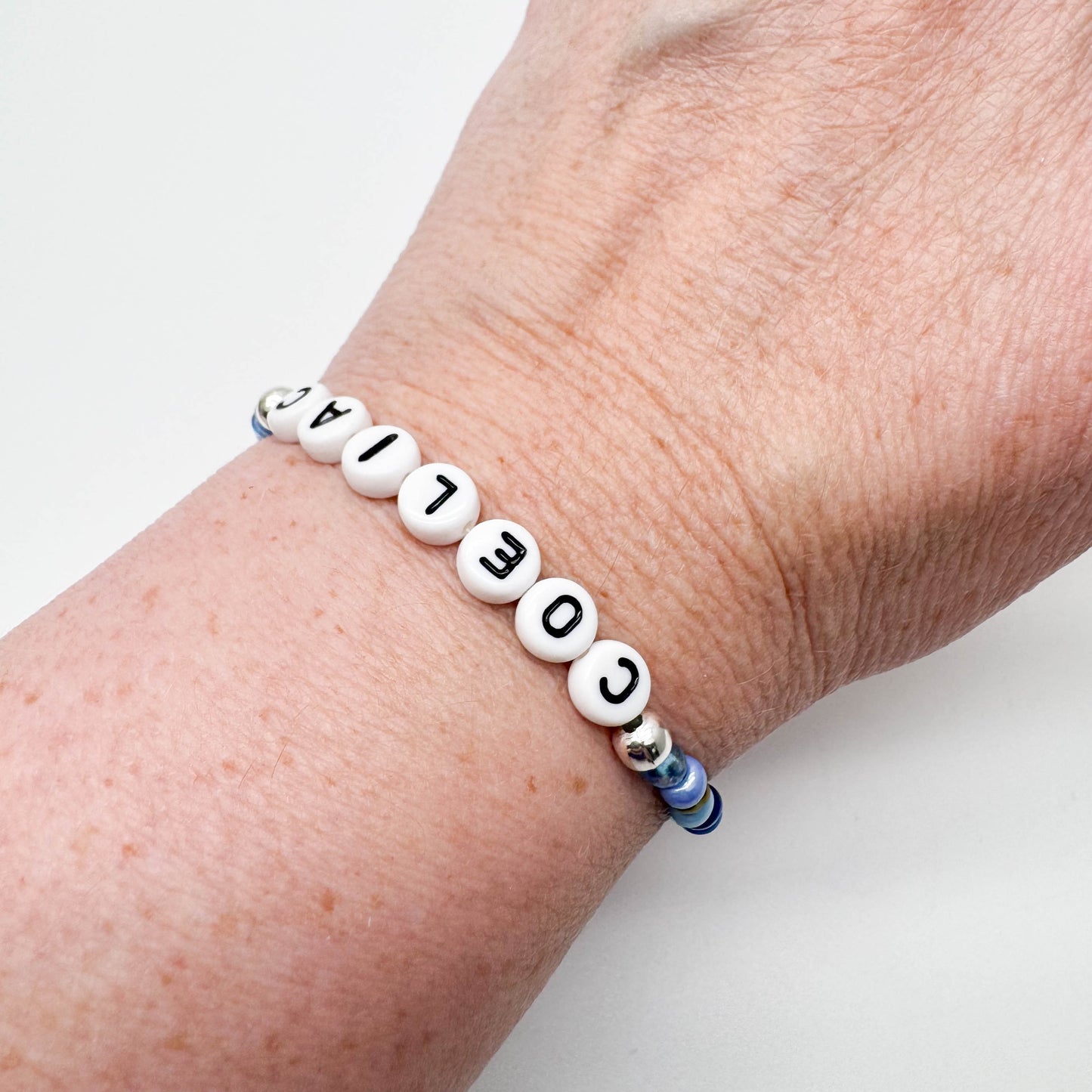 COELIAC Medical Alert Bracelet - Glass Seed Beads