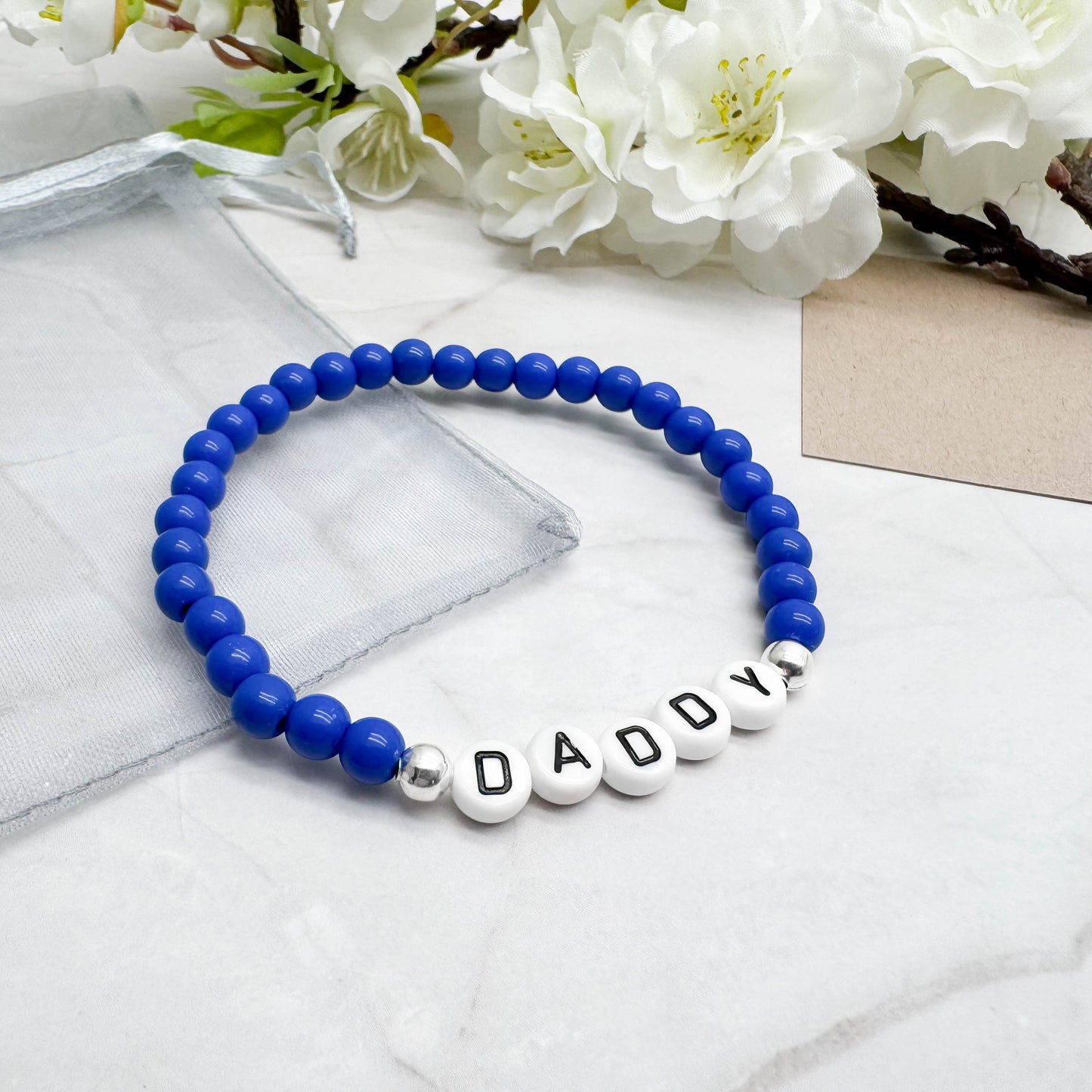 DADDY Family Message Bracelet - Acrylic Letter Beads