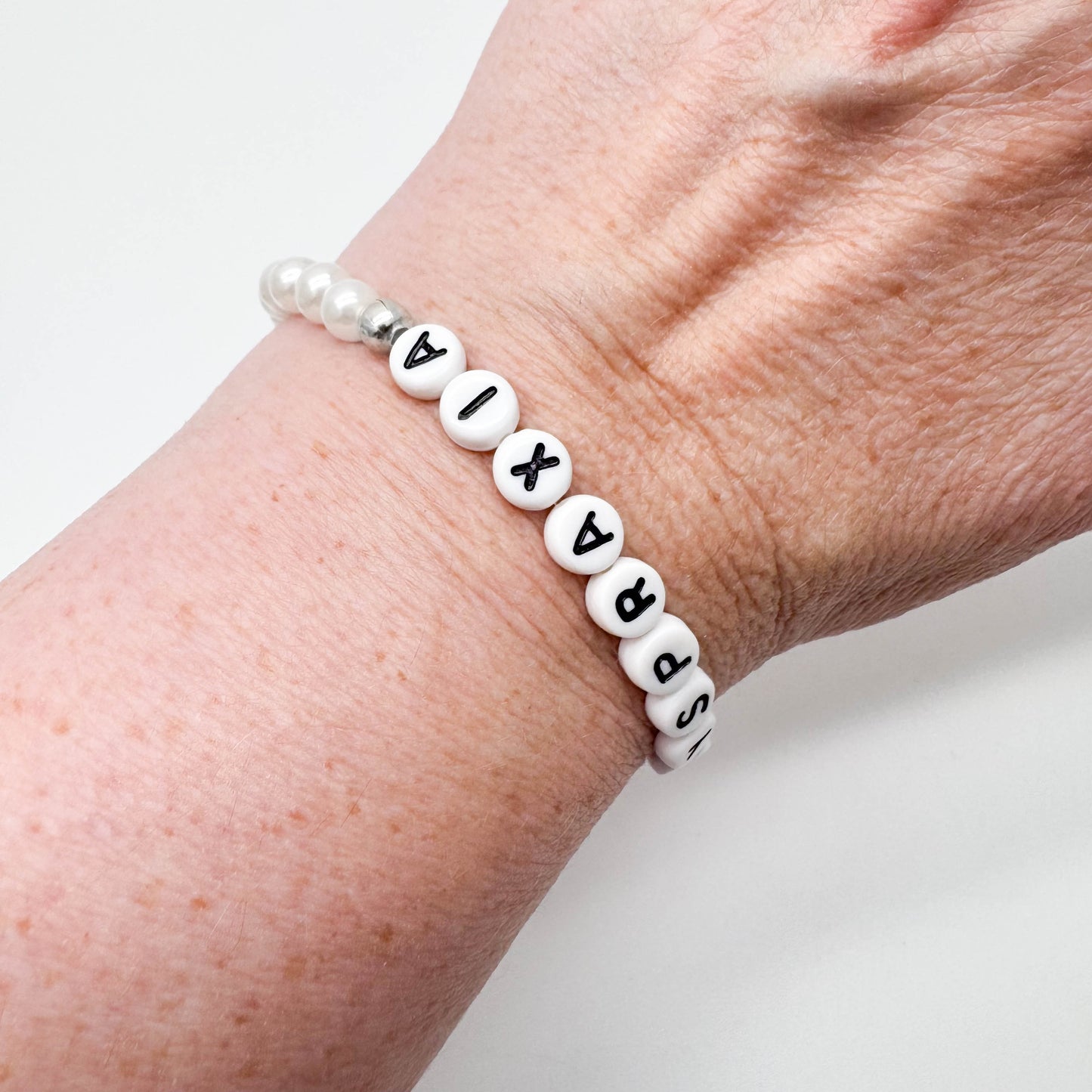 DYSPRAXIA Medical Alert Bracelet - Acrylic Letter Beads