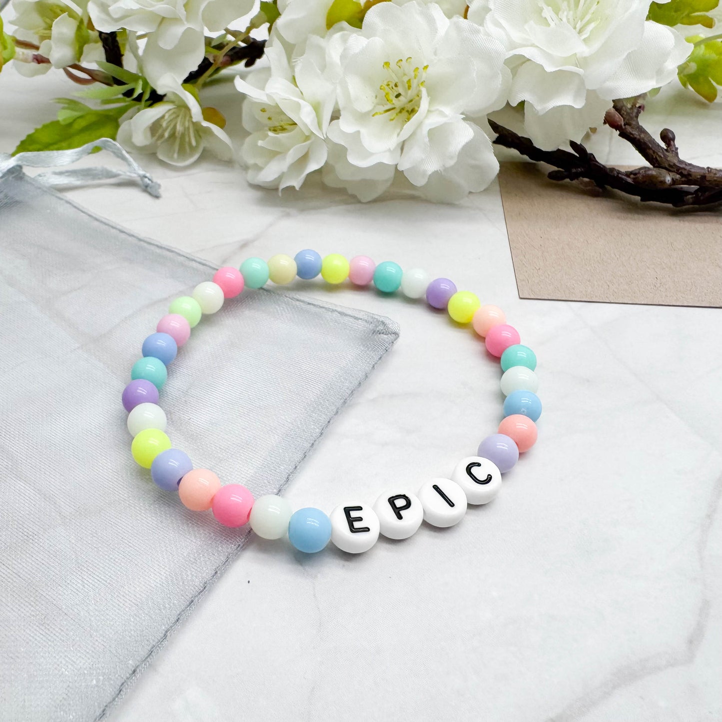 EPIC Message Bracelet - Acrylic Letter Beads