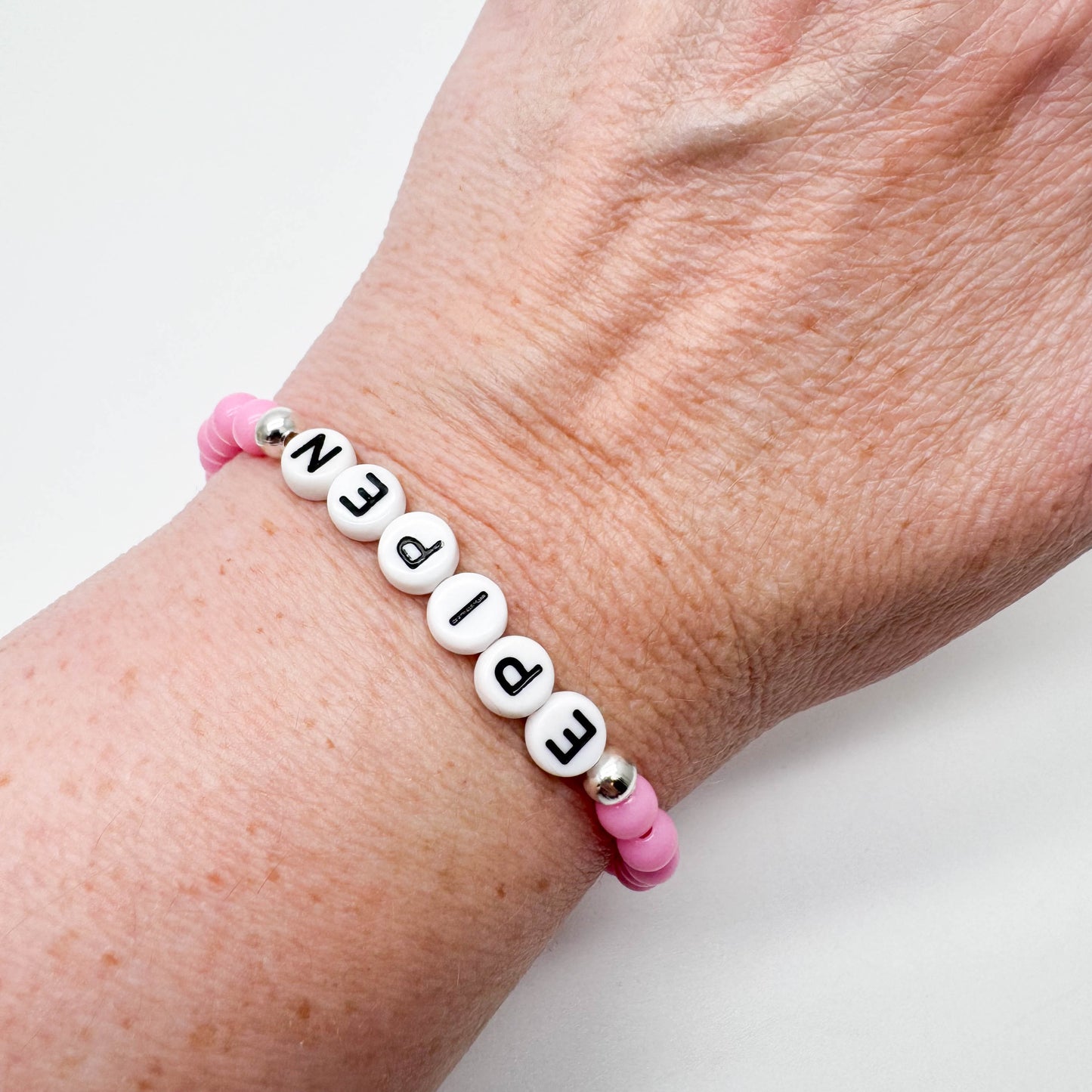 EPIPEN Medical Alert Bracelet - Acrylic Letter Beads