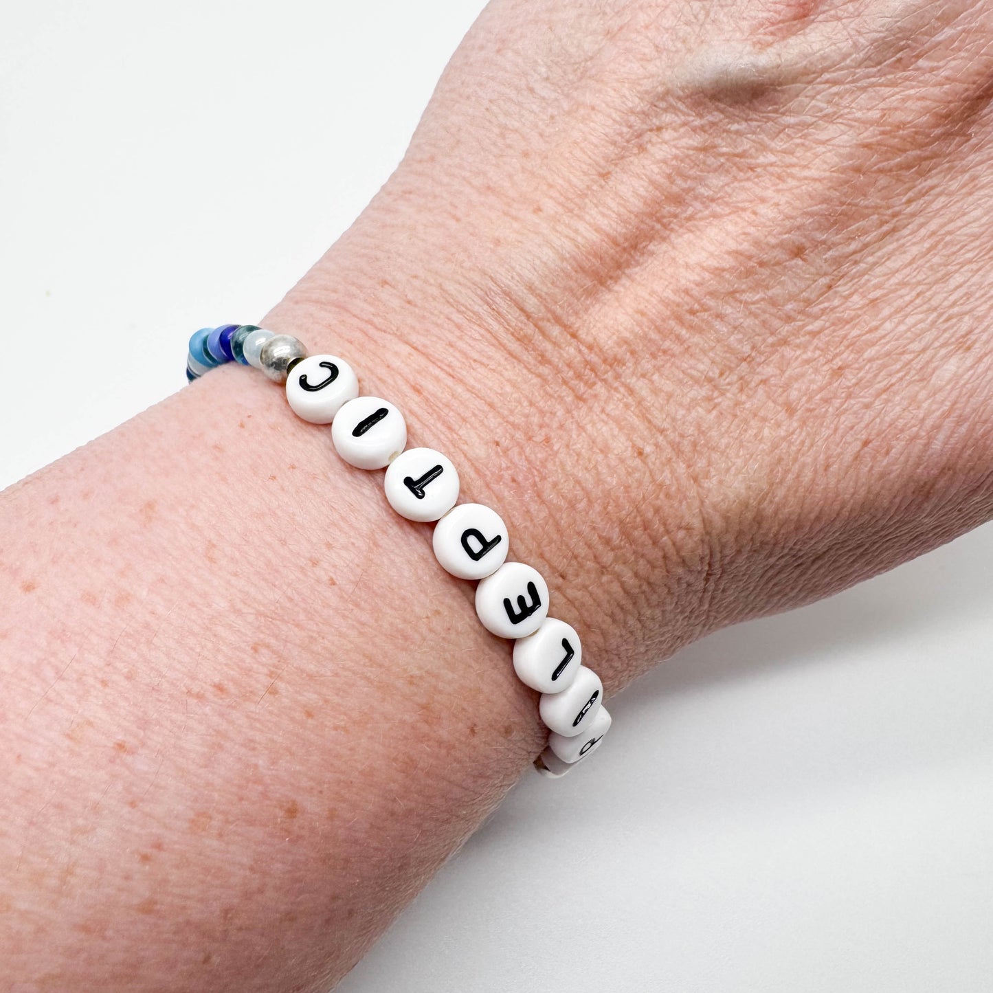 EPILEPTIC Medical Alert Bracelet - Glass Seed Beads