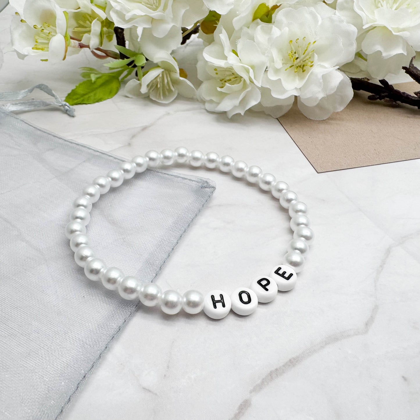 HOPE Inspirational Bracelet - Acrylic Letter Beads