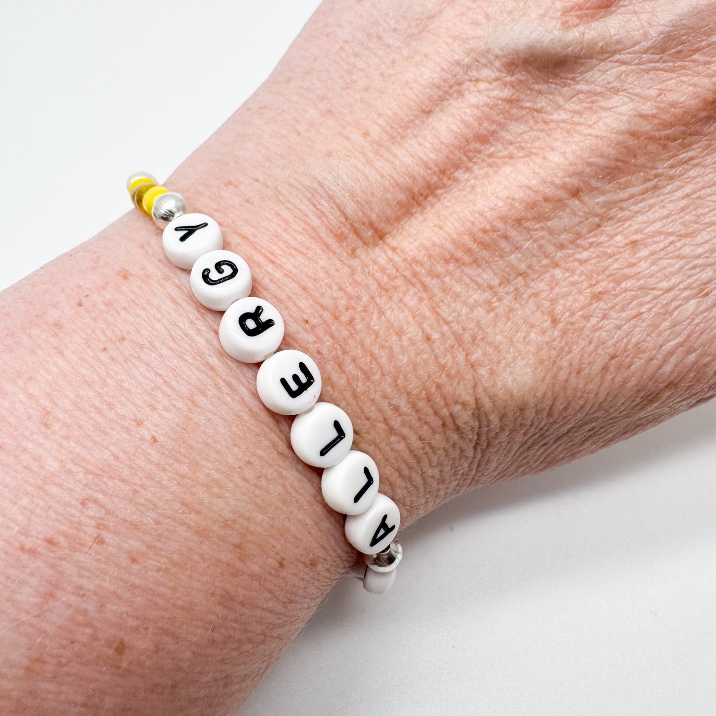 NUT ALLERGY Medical Alert Bracelet - Glass Seed Beads