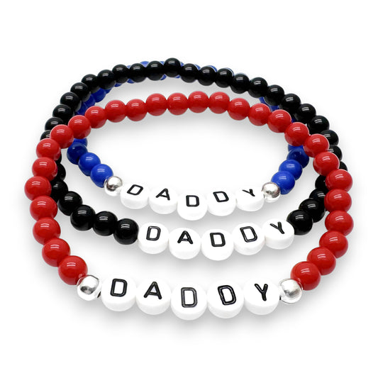 DADDY Family Message Bracelet - Acrylic Letter Beads