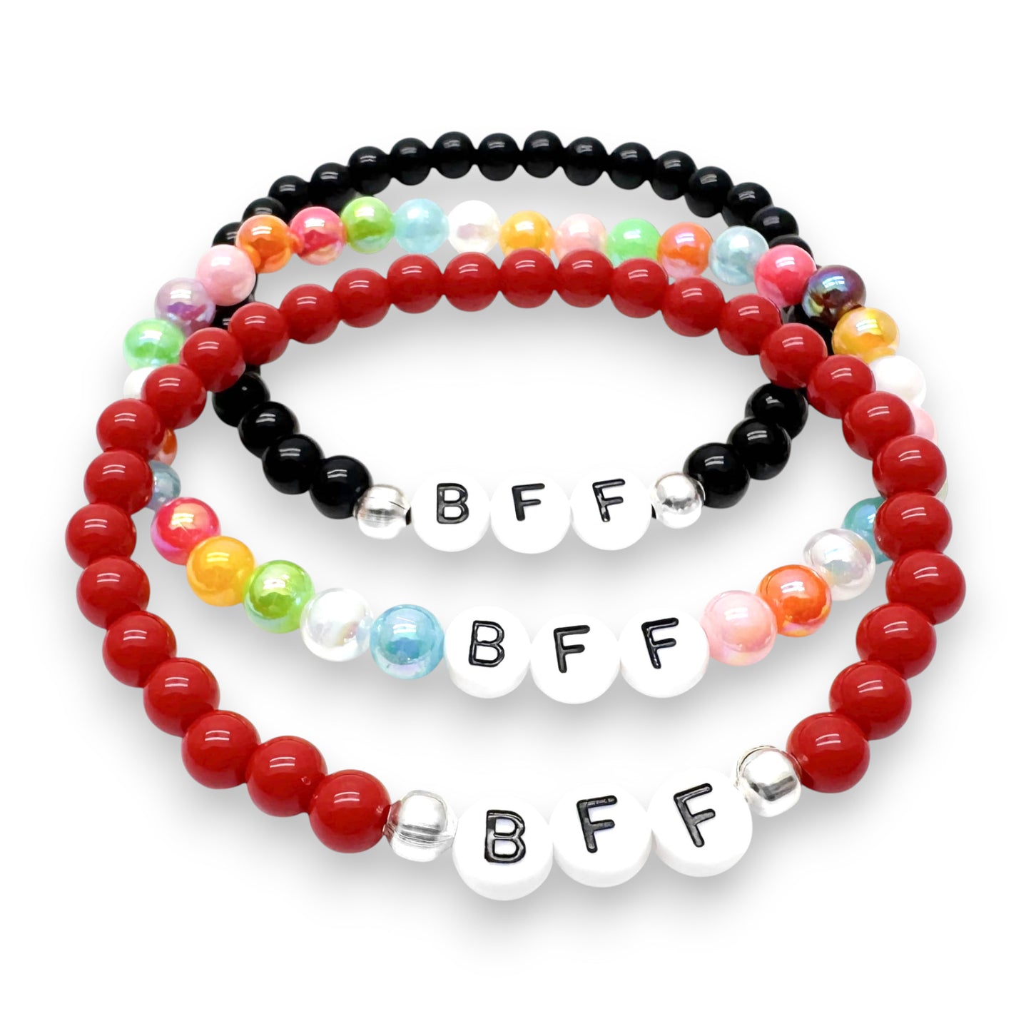 BFF Bestie Message Bracelet - Acrylic Letter Beads