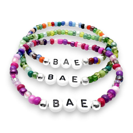 BAE Before Anyone Else Bracelet - Glass Seed Beads