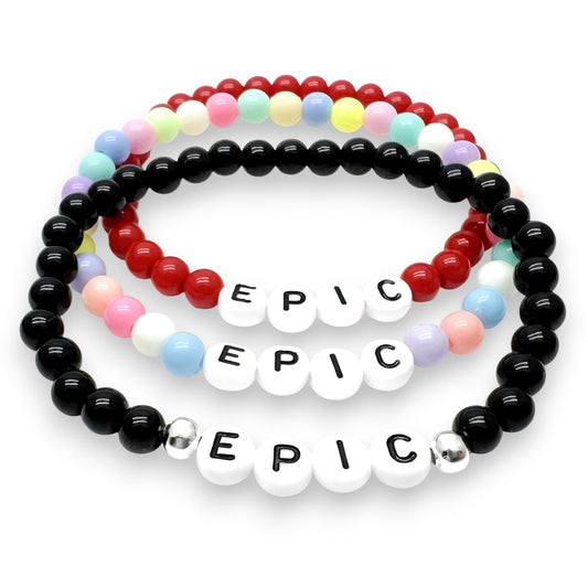 EPIC Message Bracelet - Acrylic Letter Beads