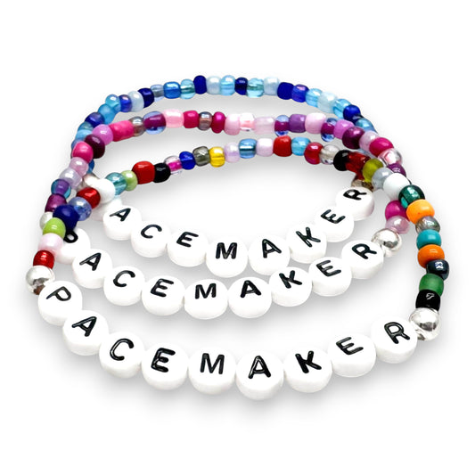 PACEMAKER Medical Alert Bracelet - Glass Seed Beads