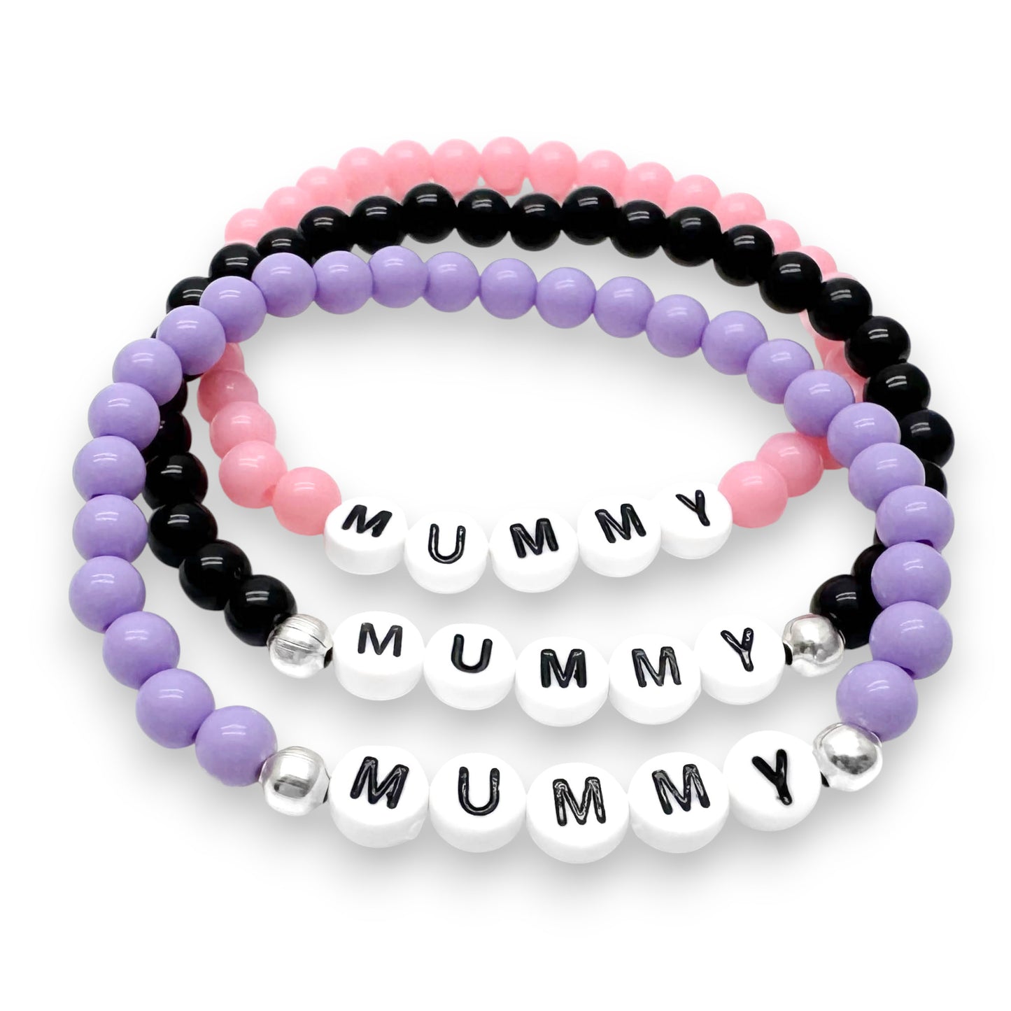 MUMMY Family Message Bracelet - Acrylic Letter Beads