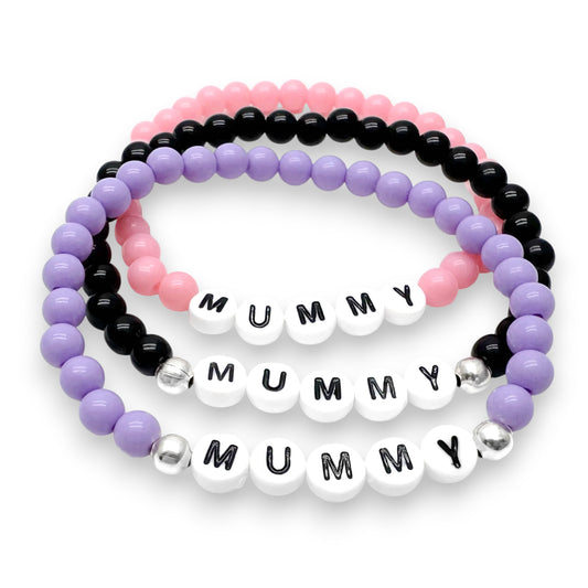 MUMMY Family Message Bracelet - Acrylic Letter Beads