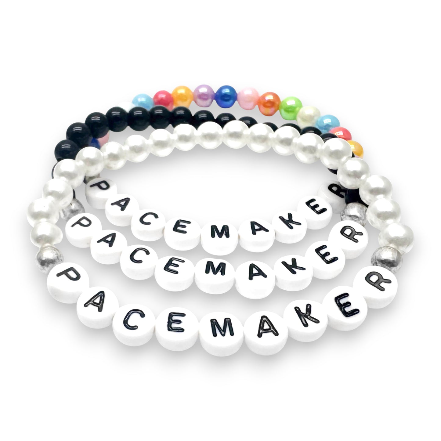 PACEMAKER Medical Alert Bracelet - Acrylic Letter Beads