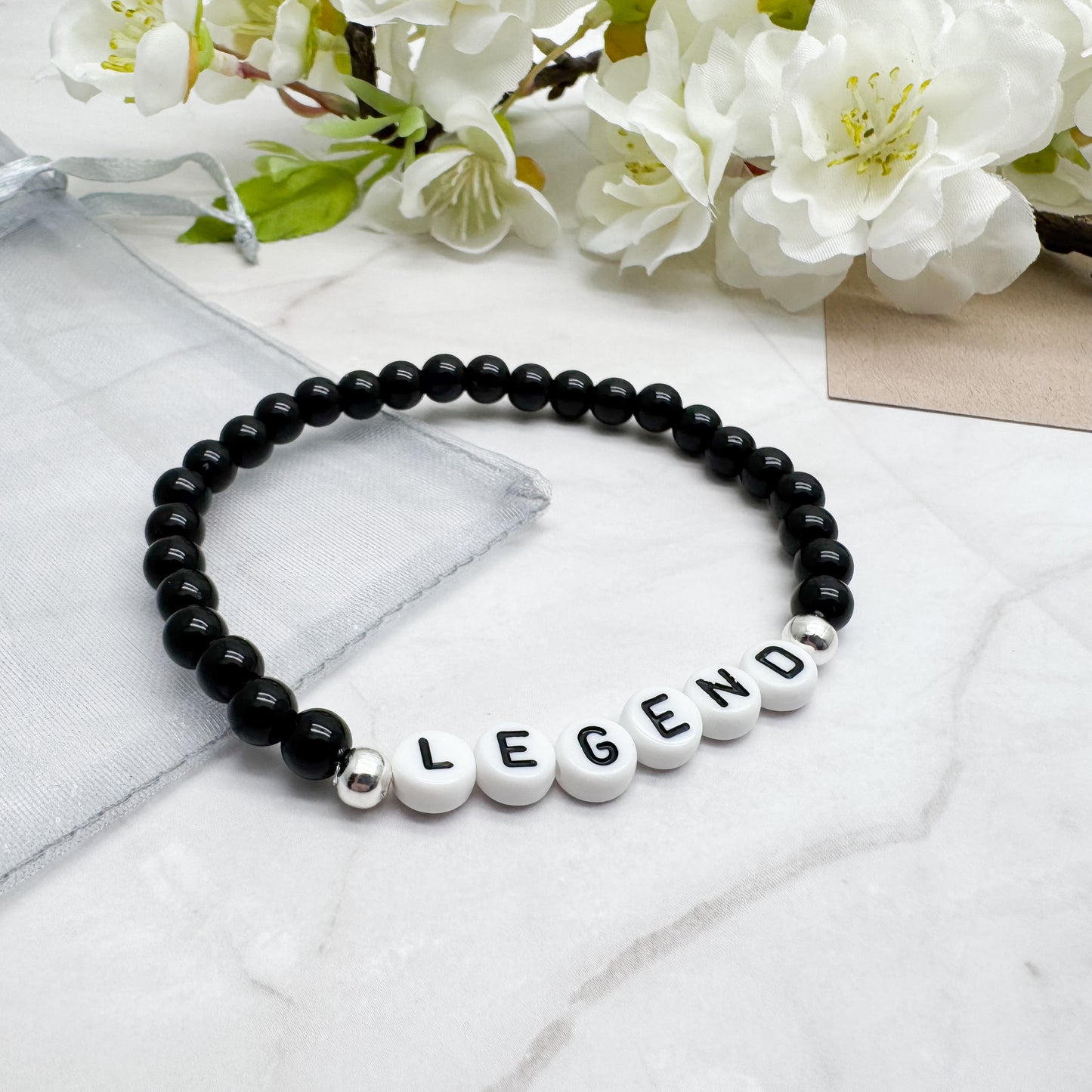 LEGEND Message Bracelet - Acrylic Letter Beads