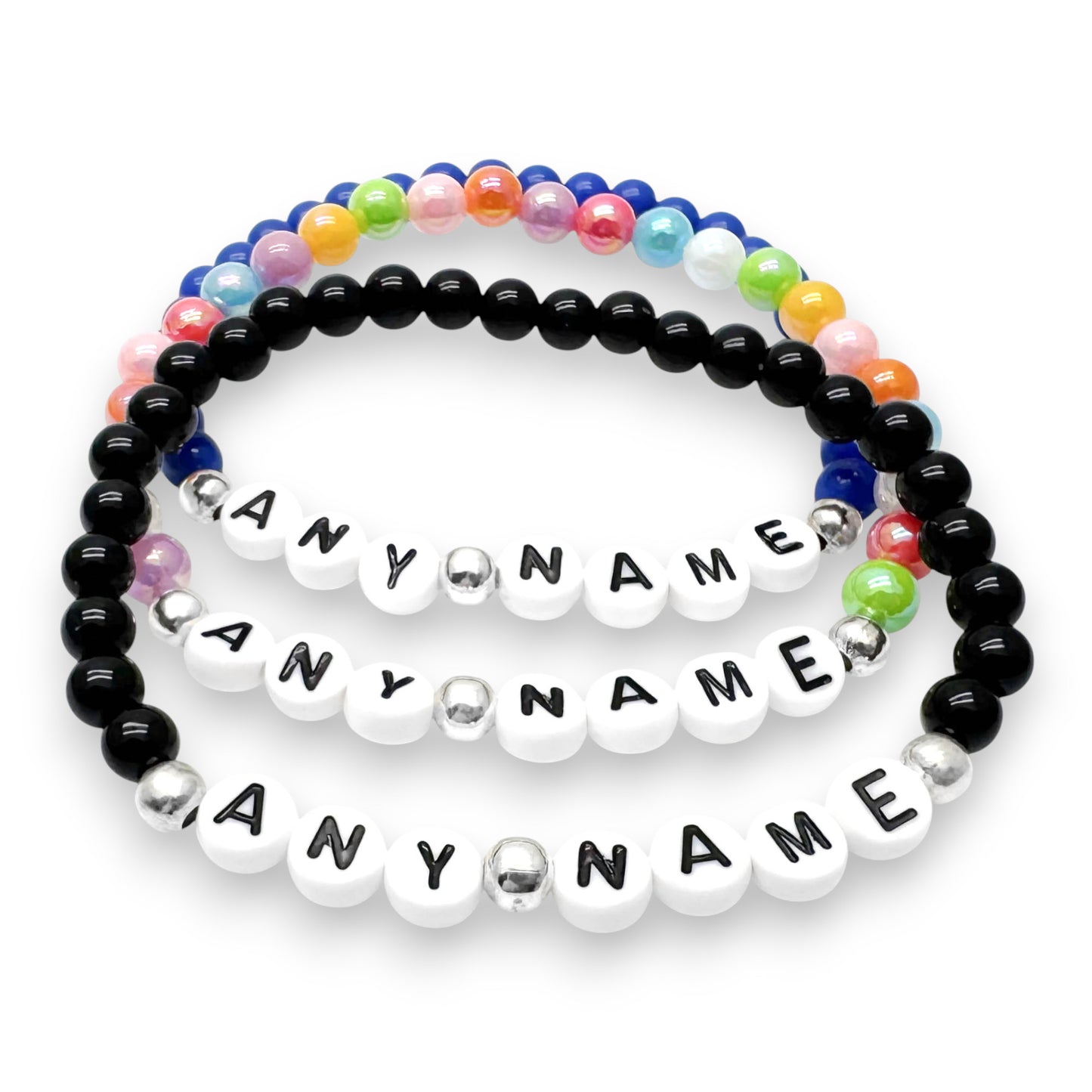 PERSONALISED Acrylic Bead Bracelet