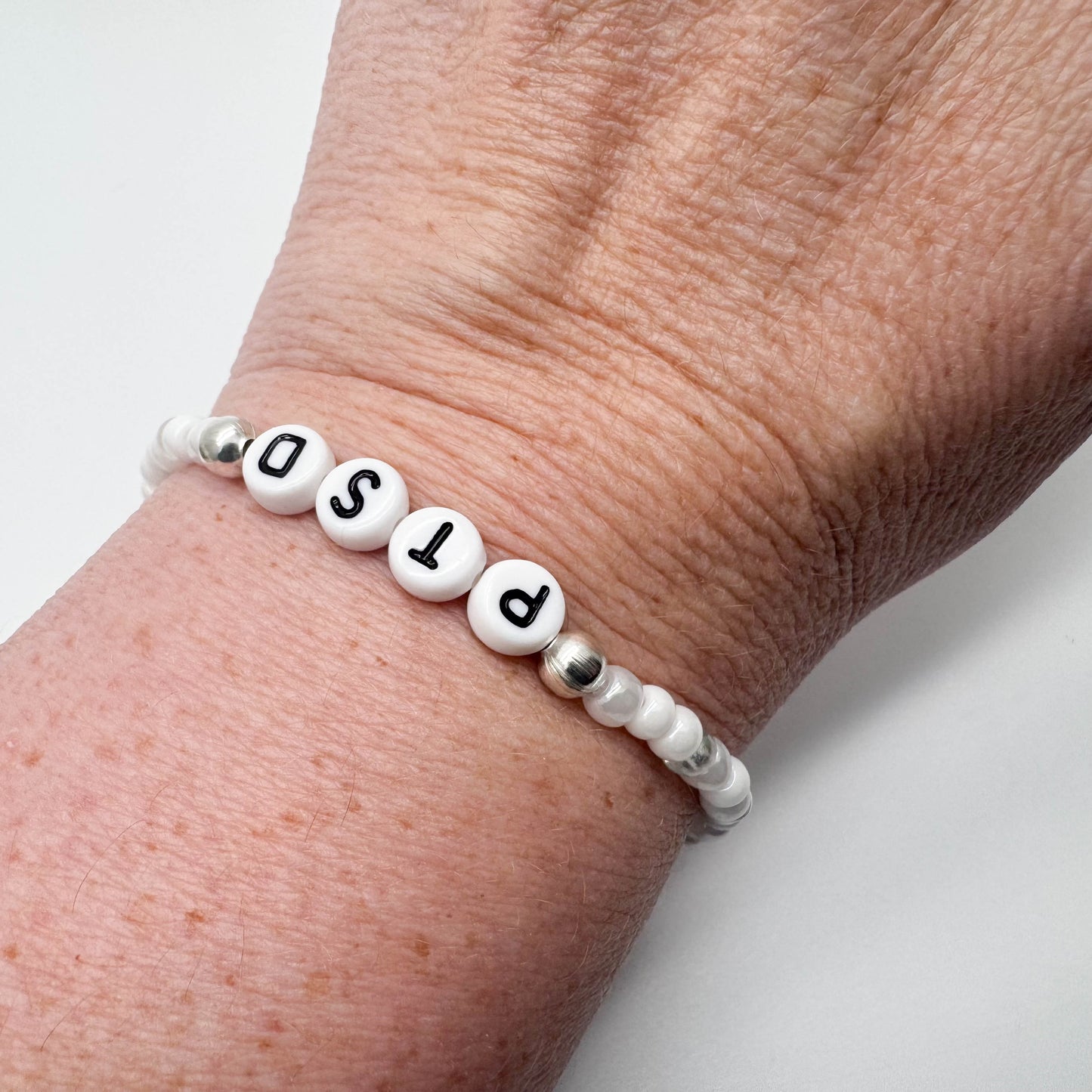 PTSD Medical Alert Bracelet - Glass Seed Beads