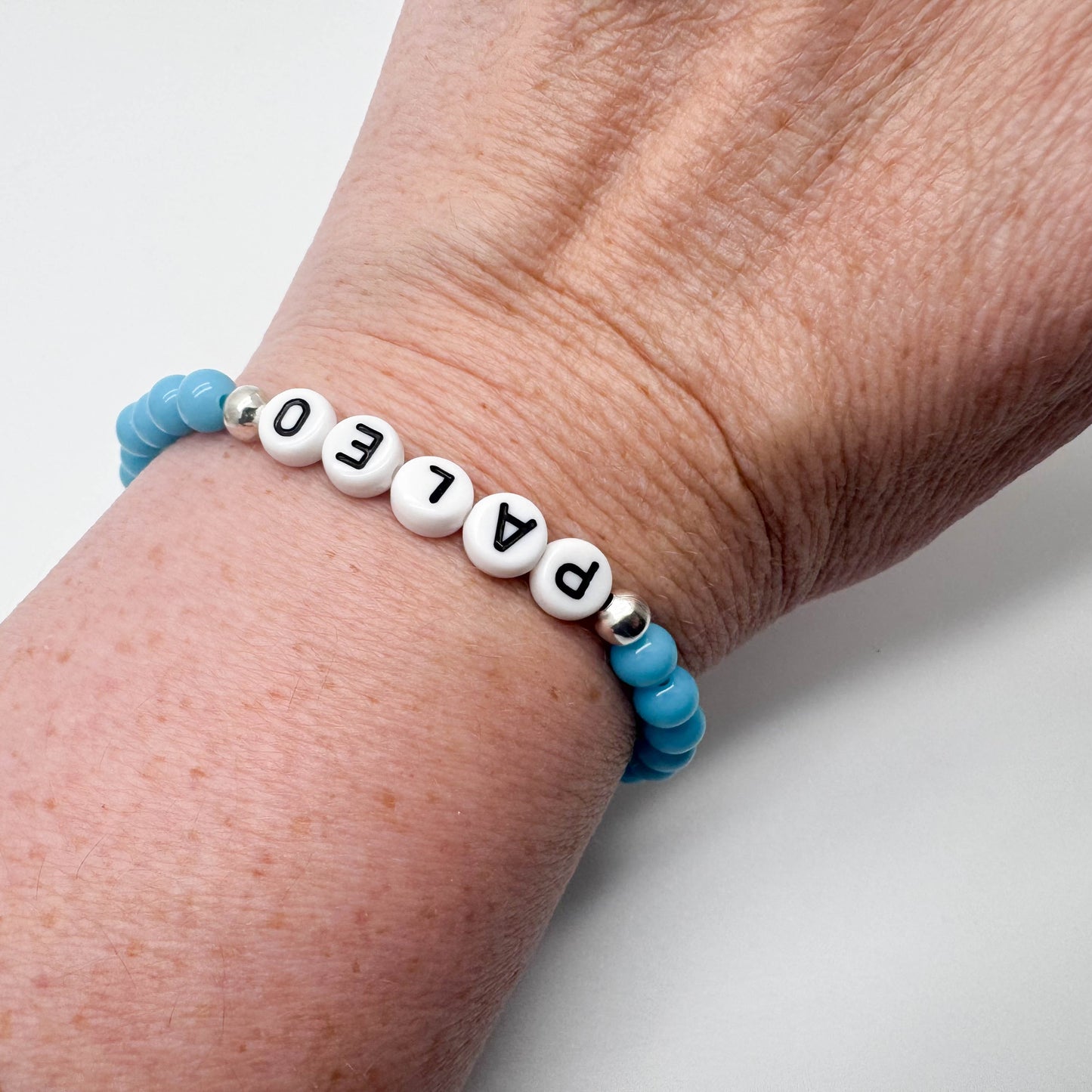 PALEO Awareness Bracelet - Acrylic Letter Beads