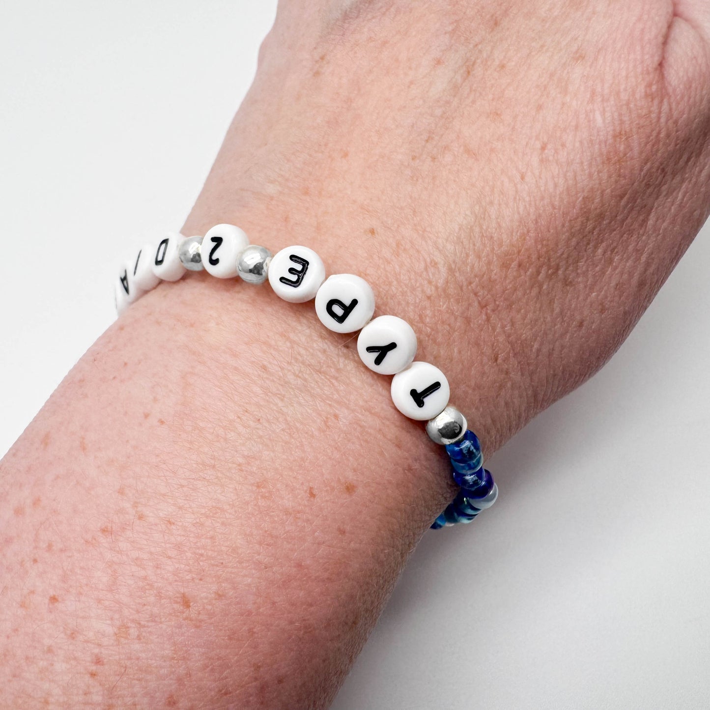 TYPE 2 DIABETES Medical Alert Bracelet - Glass Seed Beads