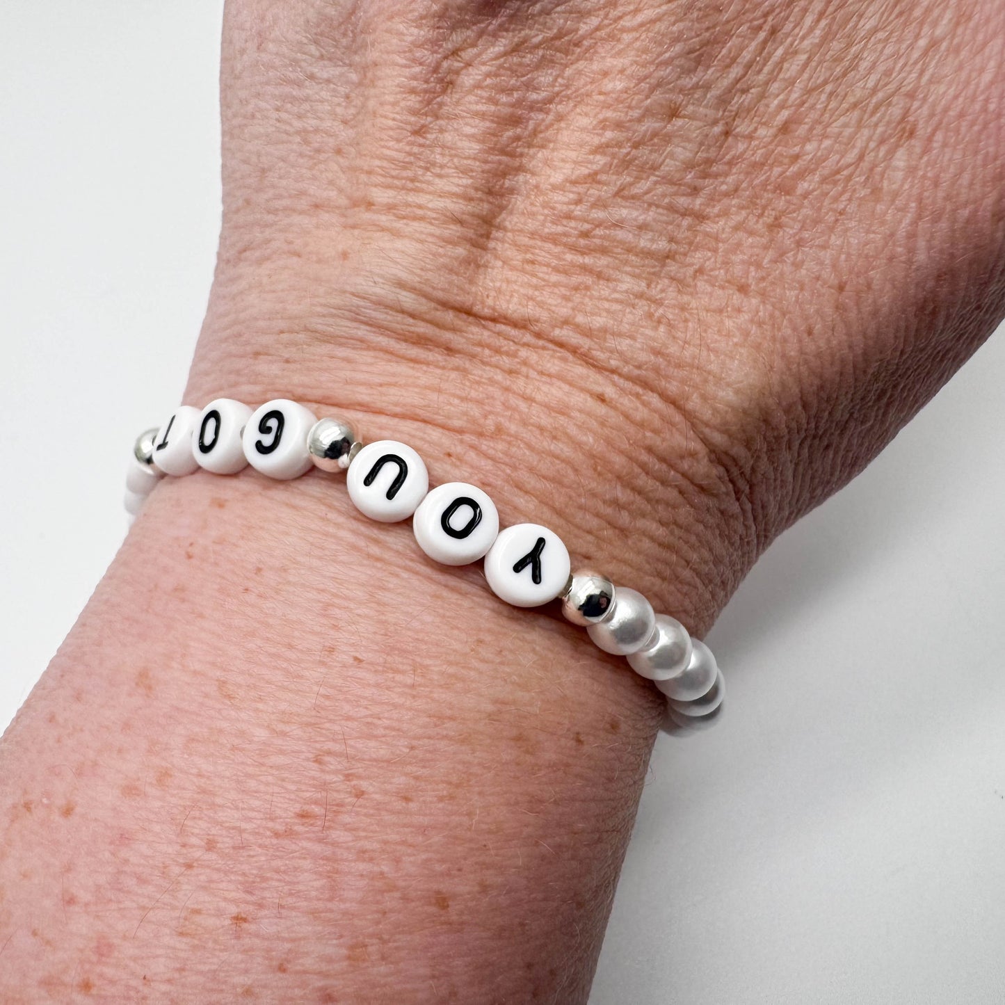 YOU GOT THIS Message Bracelet - Acrylic Letter Beads