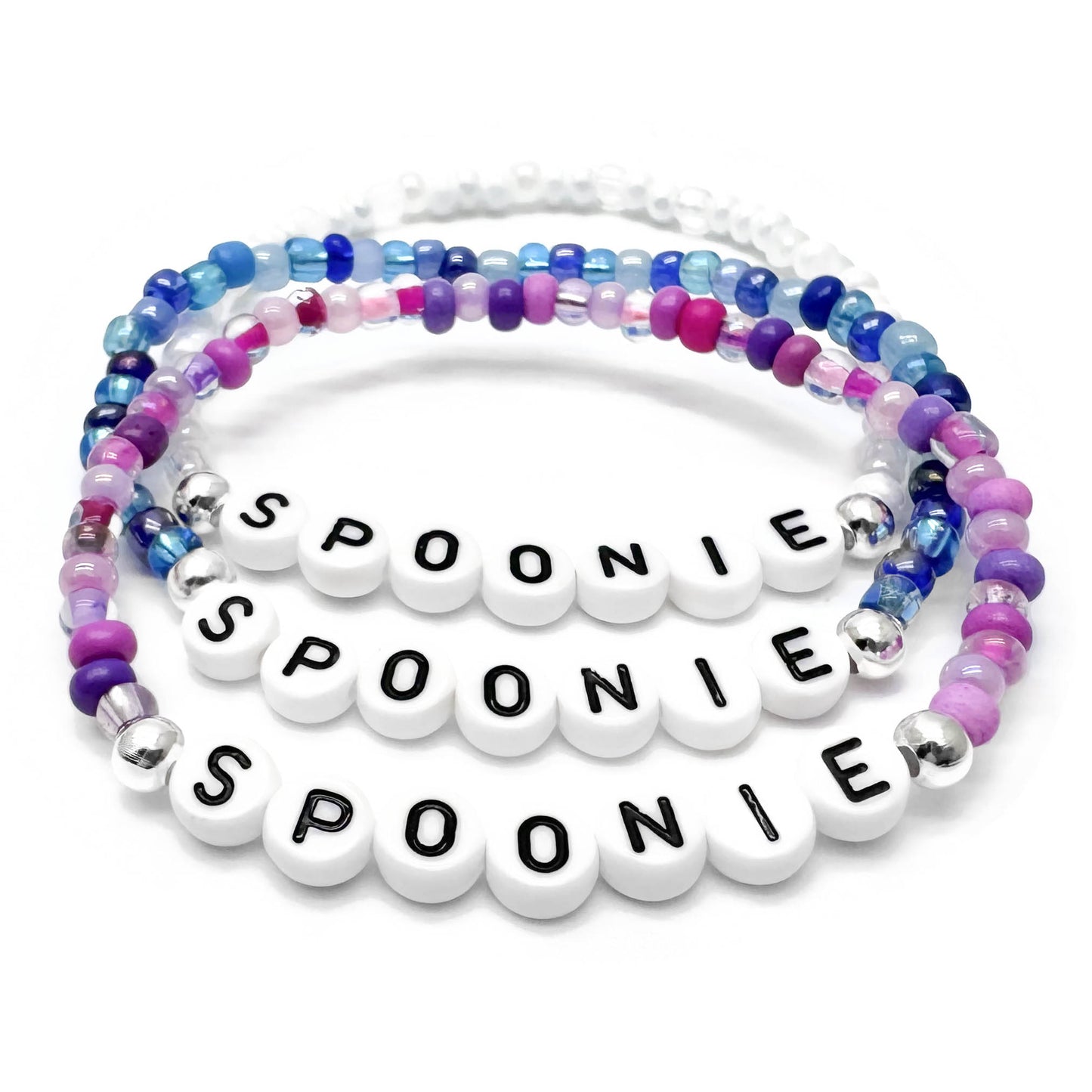 SPOONIE Message Bracelet - Glass Seed Beads