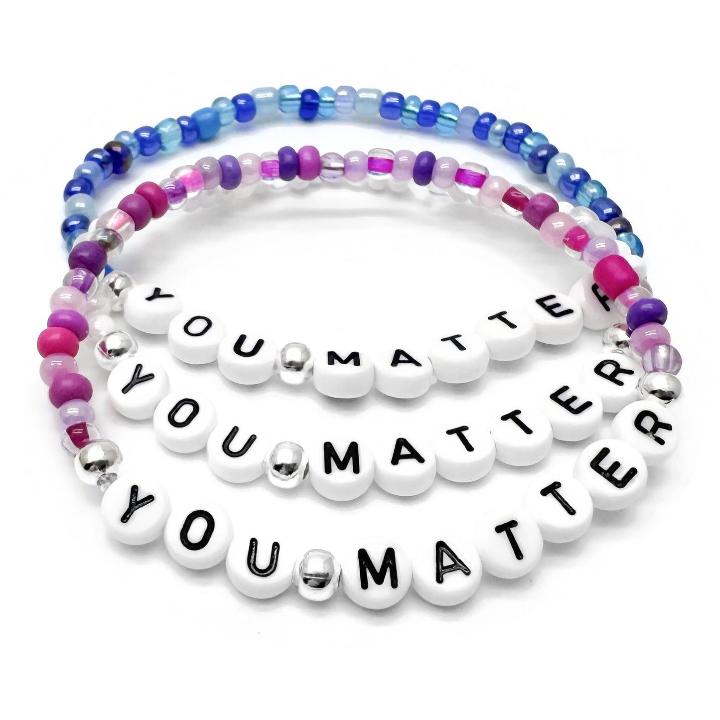 YOU MATTER Message Bracelet - Glass Seed Beads