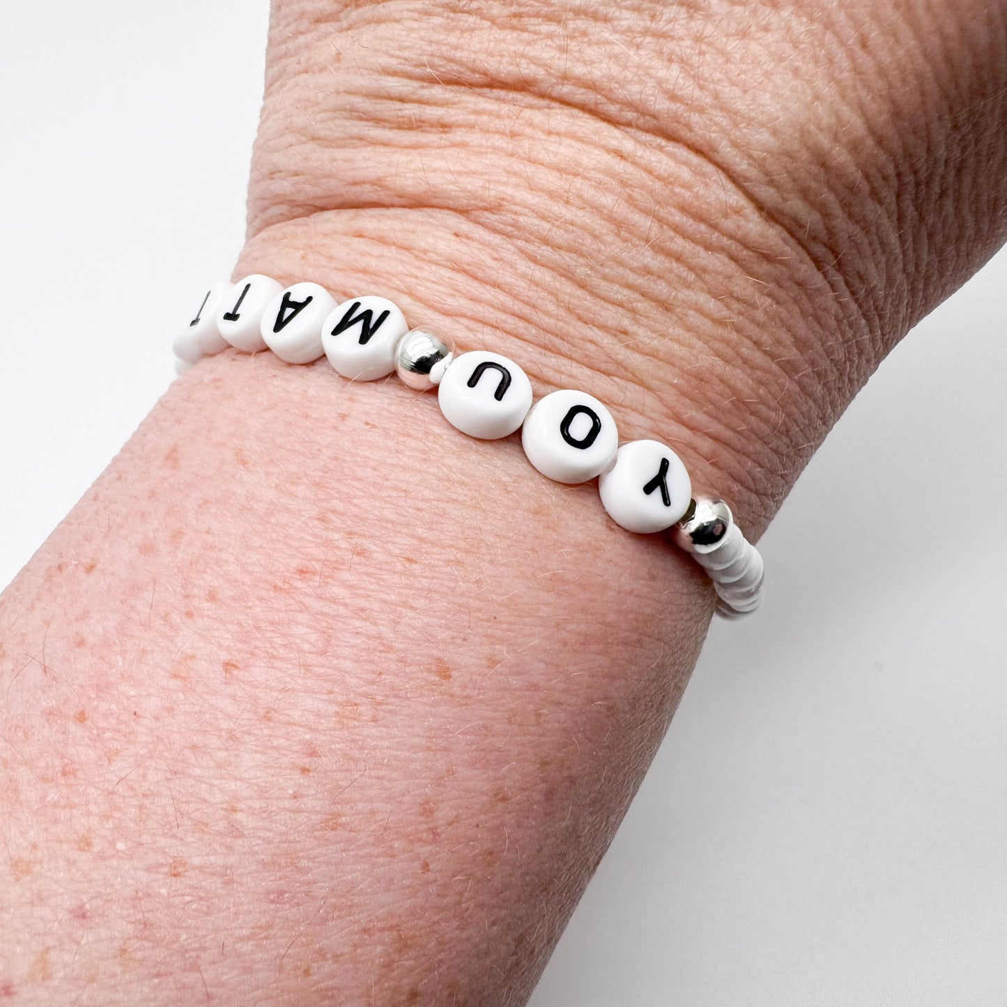 YOU MATTER Message Bracelet - Glass Seed Beads