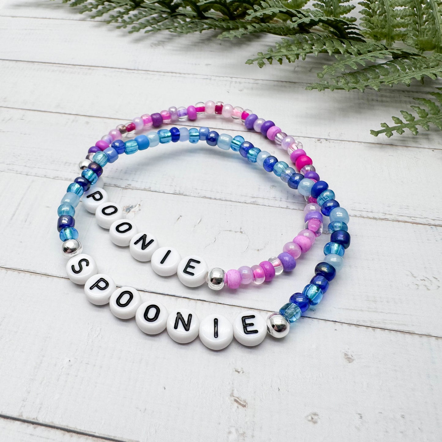 SPOONIE Message Bracelet - Glass Seed Beads