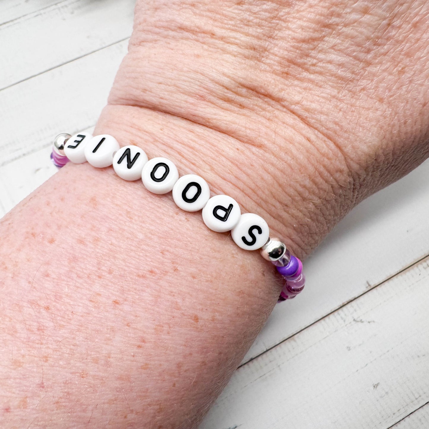 SPOONIE Message Bracelet - Glass Seed Beads