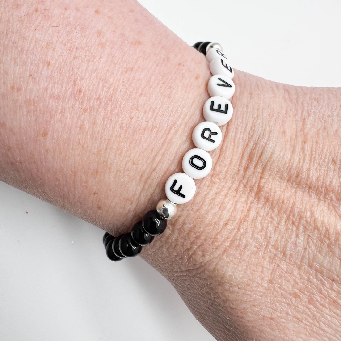 FOREVER Message Bracelet - Acrylic Letter Beads