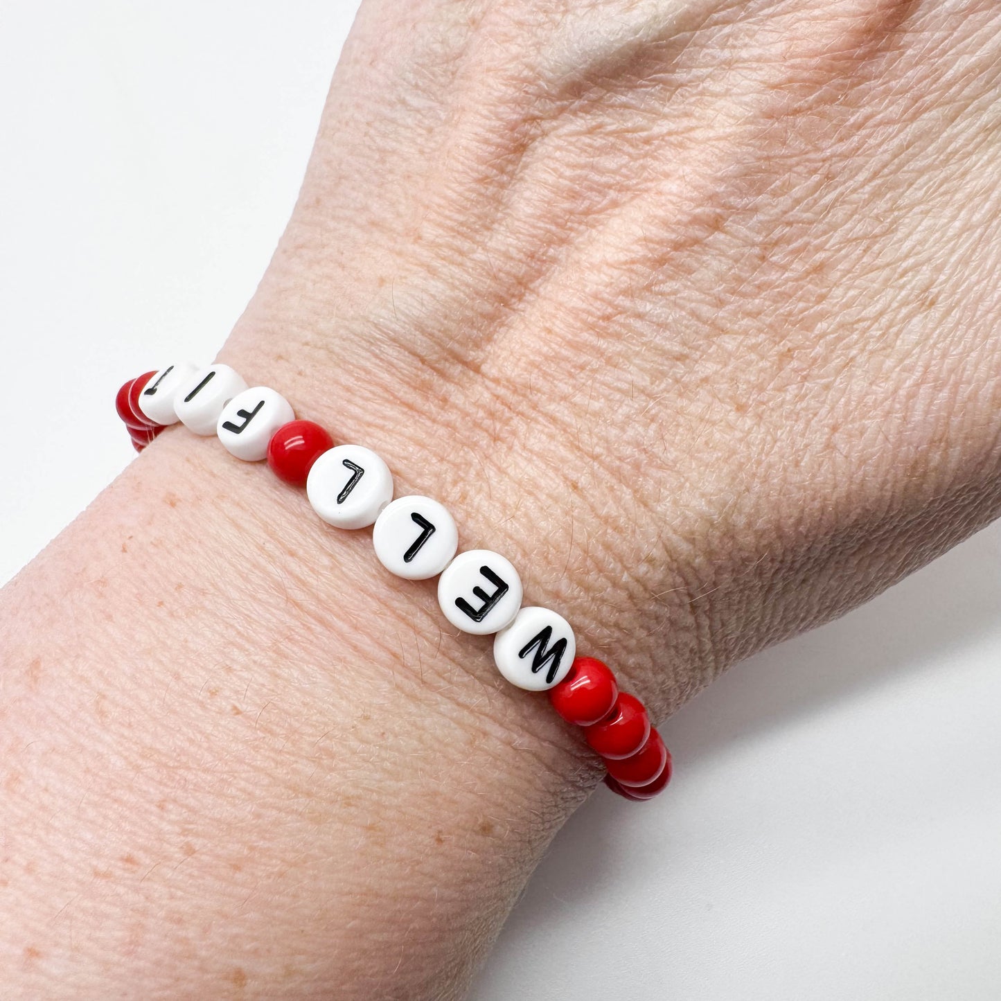 WELL FIT Message Bracelet - Acrylic Letter Beads