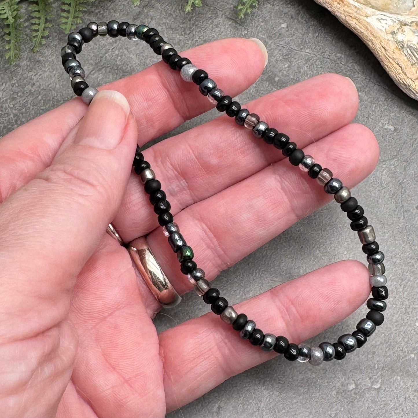 Multi-Colour Seed Bead Anklet - Colour Choice