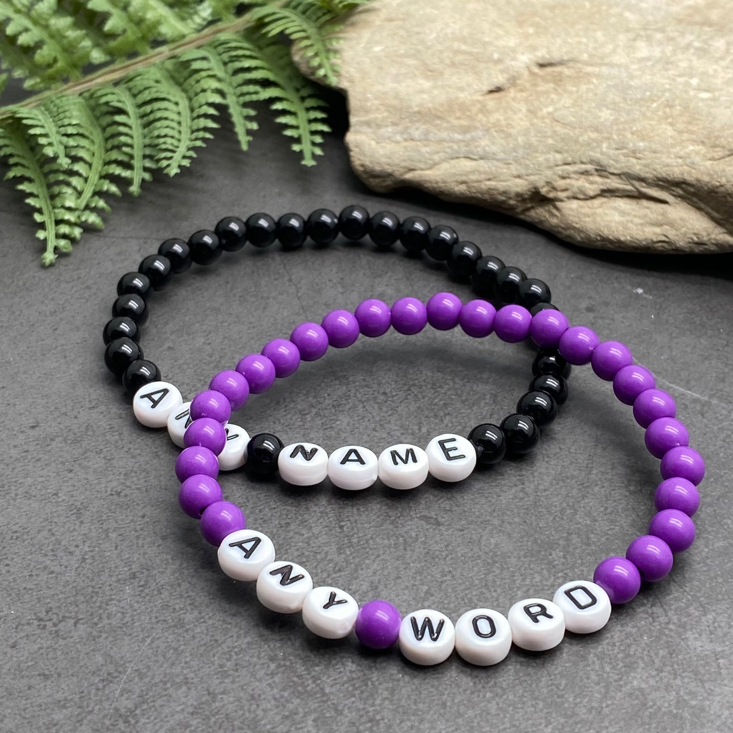 PERSONALISED Acrylic Bead Bracelet
