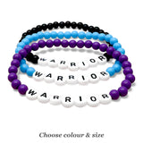 WARRIOR Acrylic Letter Bead Bracelet