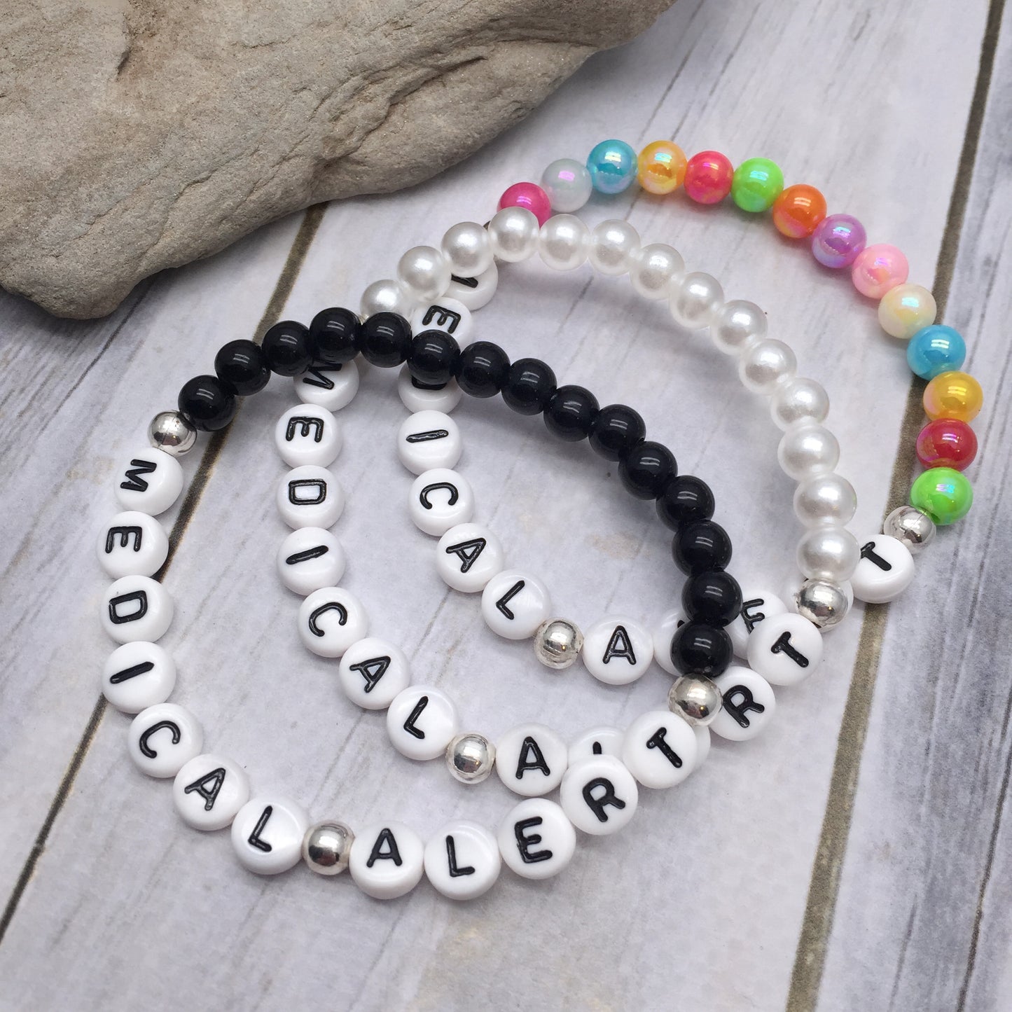 PERSONALISED Acrylic Bead Bracelet