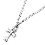 Ankh Charm Silver Plated Pendant Necklace