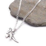 Dinosaur Charm Silver Plated Pendant Necklace