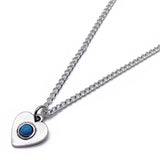 Heart Charm Silver Plated Pendant Necklace