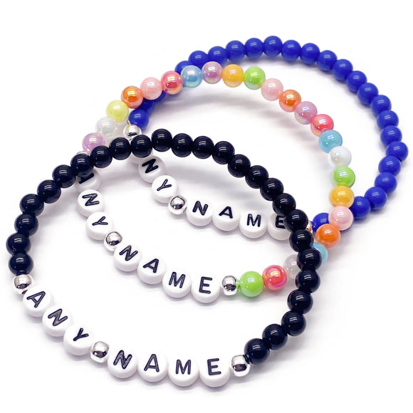 PERSONALISED Acrylic Bead Bracelet