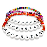 ASPERGERS Glass Seed Bead Bracelet