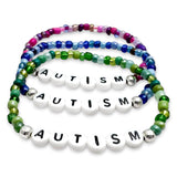 AUTISM Glass Seed Bead Bracelet