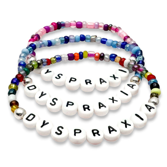 DYSPRAXIA Glass Seed Bead Bracelet