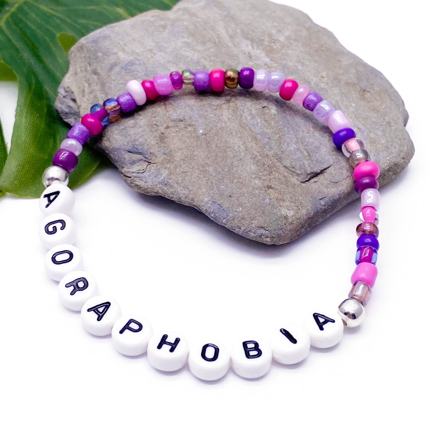 AGORAPHOBIA Medical Alert Bracelet - Glass Seed Beads
